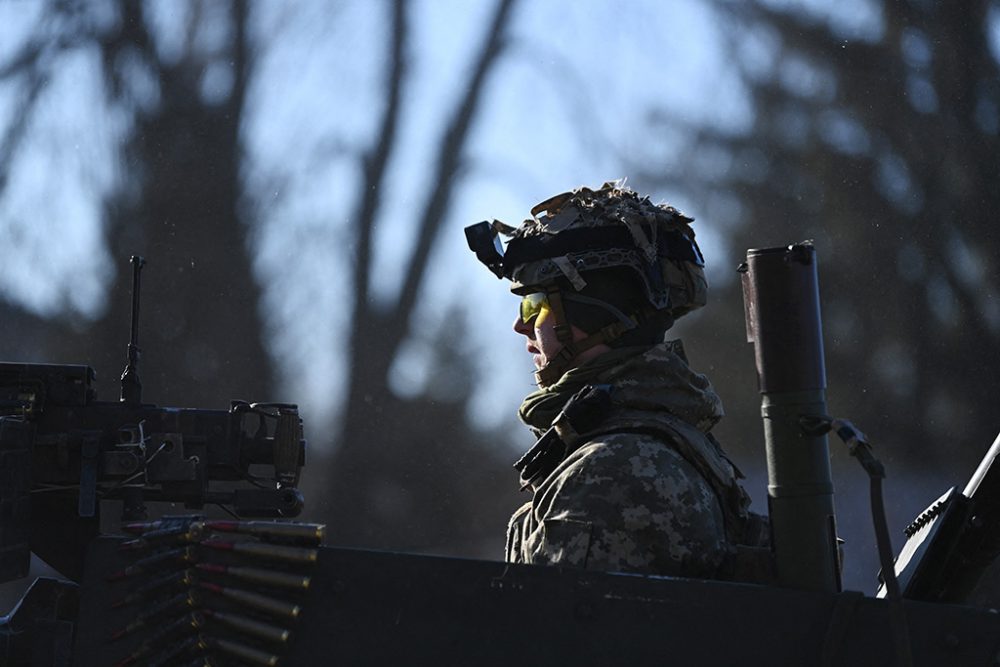 Ukrainischer Panzer im Westen von Kiew (Bild: Daniel Leal/AFP)