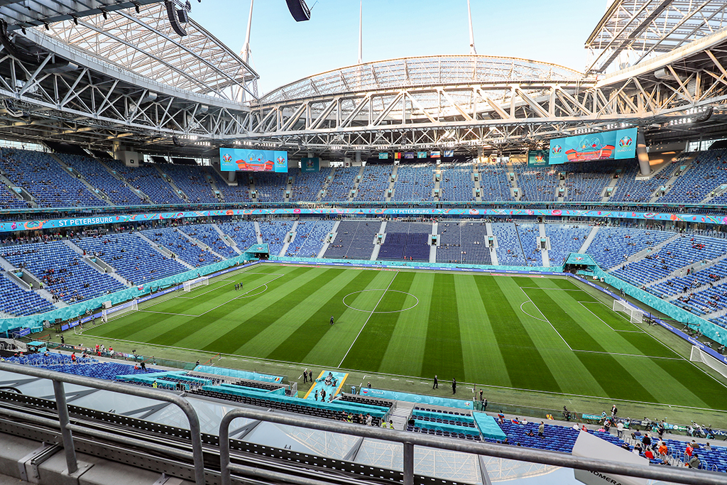 Fußballstadion von St. Petersburg (Archivbild: Bruno Fahy/Belga)