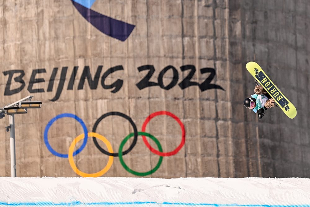 Evy Poppe beim "Big Air" in Peking (Bild: Laurie Dieffembacq/Belga)