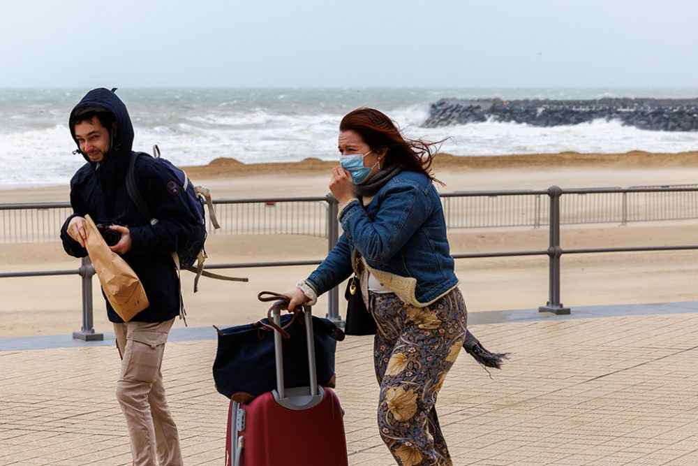 Sturm in Ostende (Bild: Kurt Desplenter/Belga)