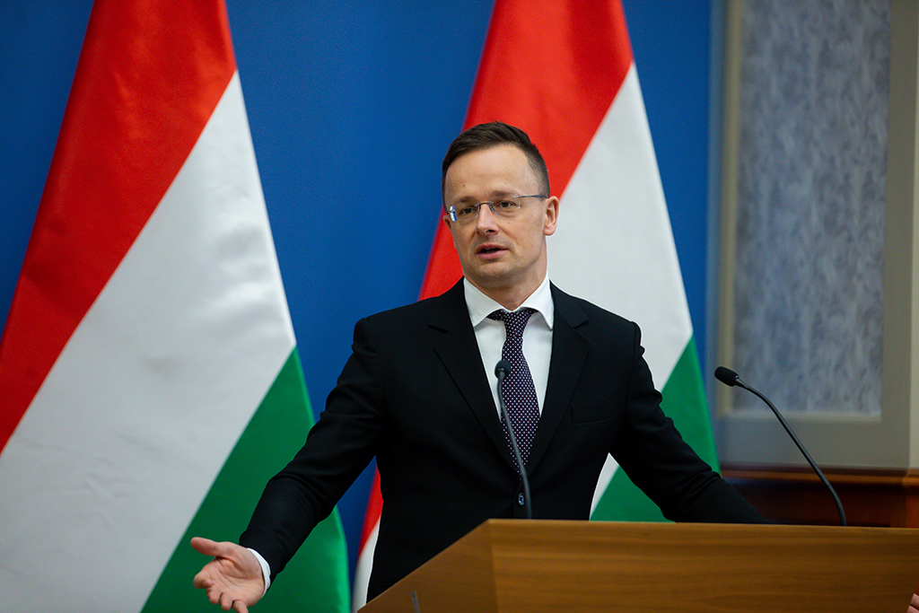 Ungarns Außenminister Szijjarto (Archivbild: Nicolas Maeterlinck/Belga)