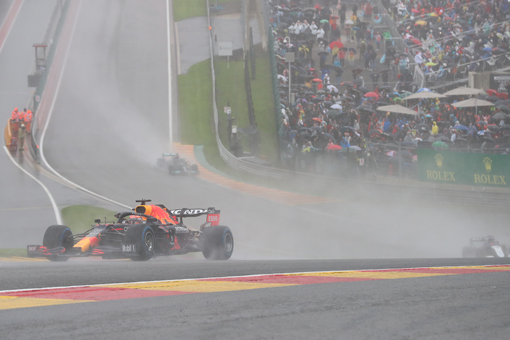 Viel von Max Verstappen gab es dieses Jahr beim Rennen nicht zu sehen (Bild: Benoit Doppagne/Belga)