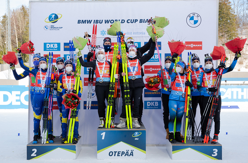 Biathlon-Weltcup: Norwegischer Sieg bei Single-Mixed-Staffel (Bild: Taavi Nagel/AFP)