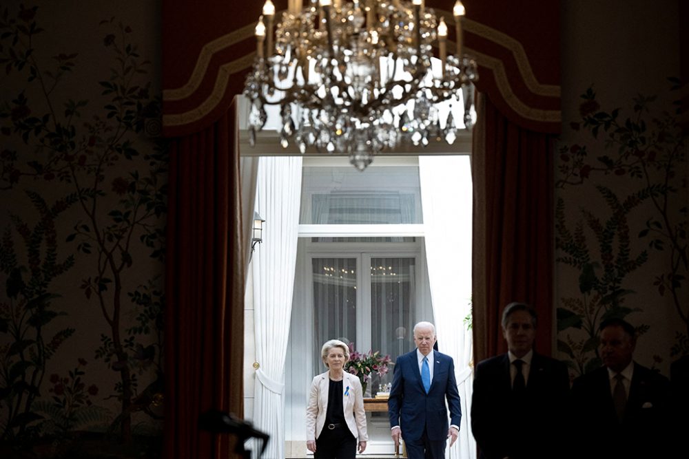 EU-Kommissionspräsidentin Ursula von der Leyen und US-Präsident Joe Biden (Bild: Brendan Smialowski/AFP)