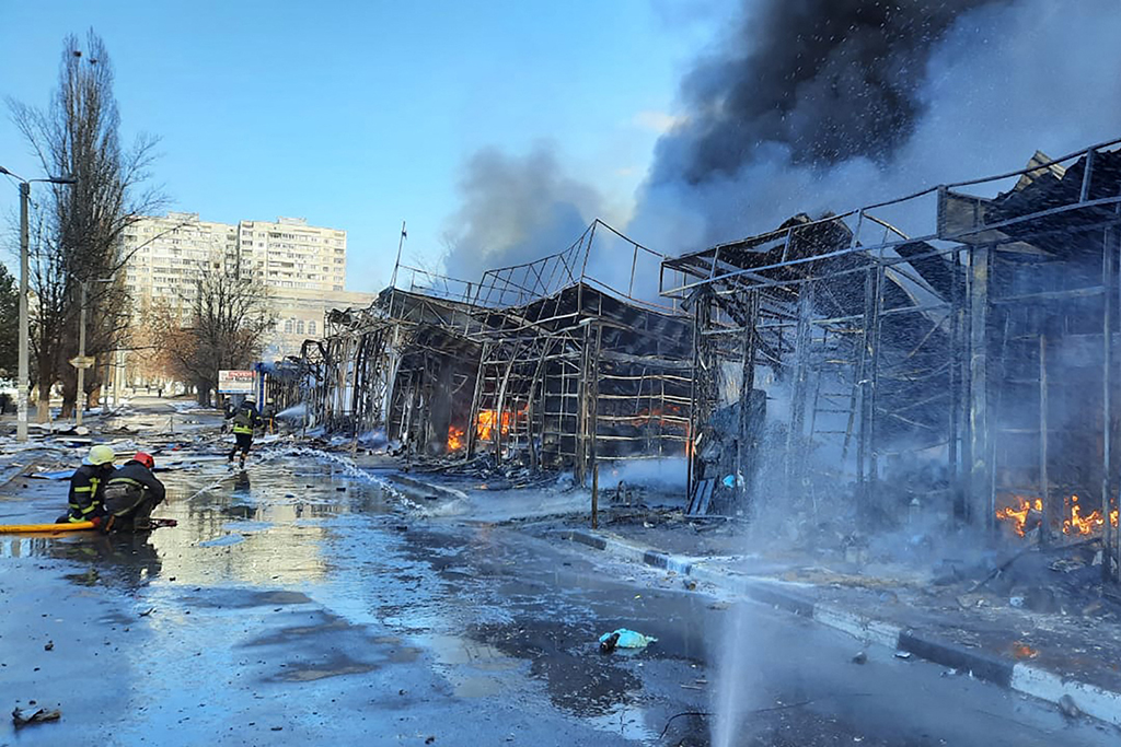 Charkiw am 16. März (Bild: Handout/State Emergency Service of Ukraine/AFP)