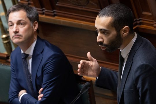 Alexander De Croo und Sammy Mahdi (Bild: Benoit Doppagne/Belga)
