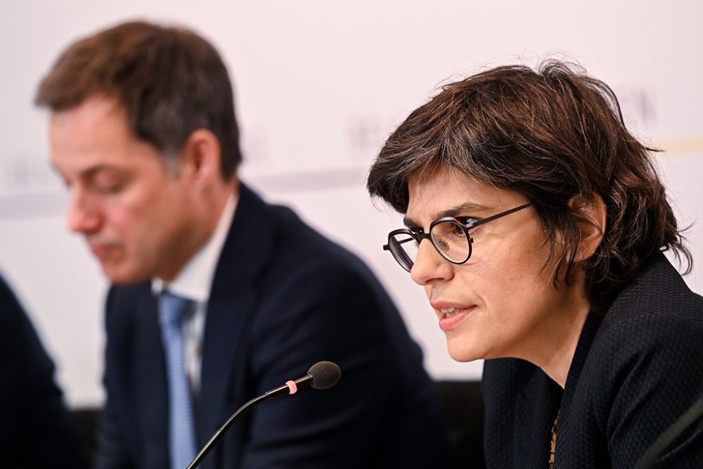 Alexander De Croo und Tinne Van der Straeten (Bild: Laurie Dieffembacq/Belga)