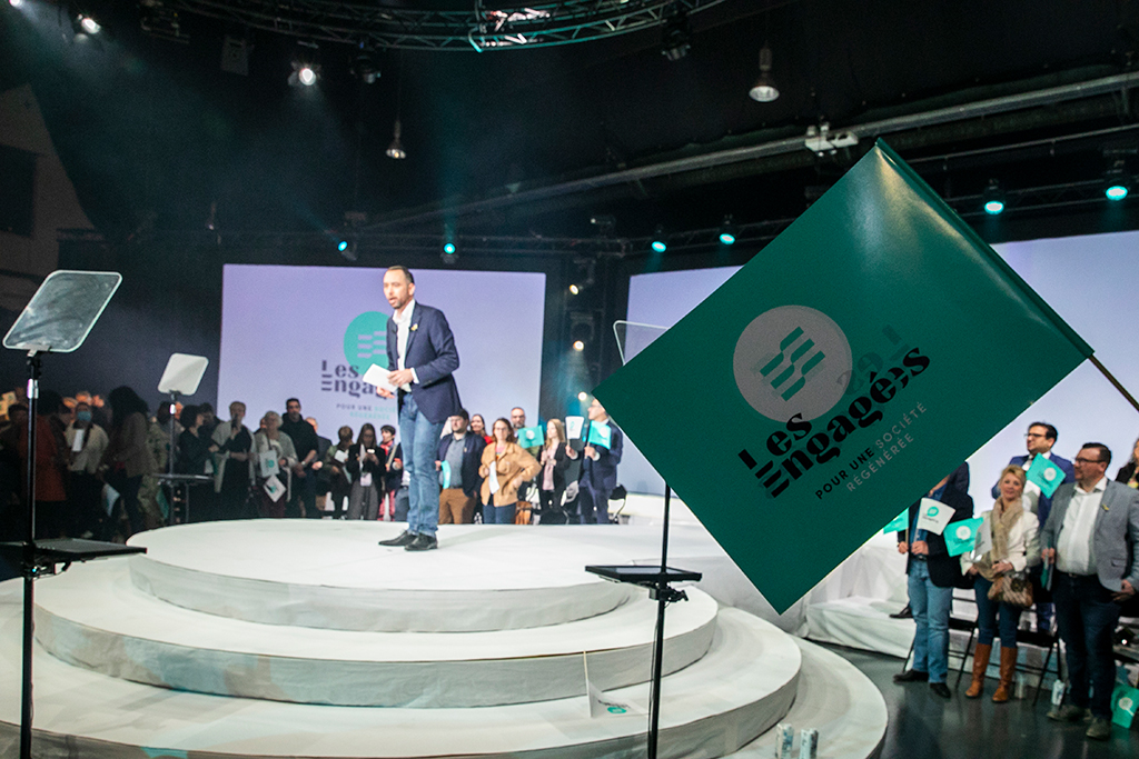 Am Samstag gab der Vorsitzende Maxime Prévot den neuen Parteinamen bekannt (Bild: Hatim Kaghat/Belga)
