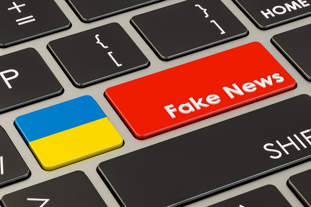 Fake News, Propaganda, Ukraine (Illustrationsbild)