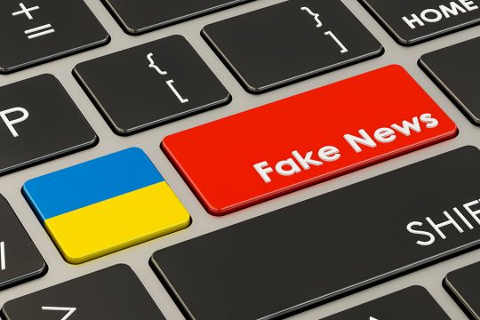 Fake News, Propaganda, Ukraine (Illustrationsbild)