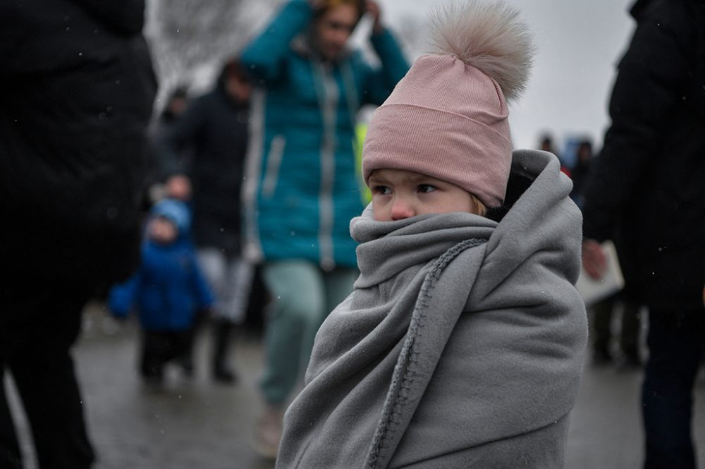 Flüchtlinge aus der Ukraine in Polen (Bild: Louisa Gouliamaki/AFP)