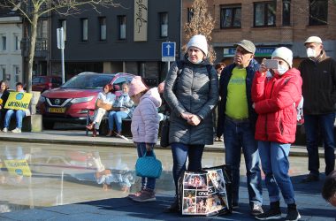 Friedenskundgebung in Eupen (Bild: Michaela Brück/BRF)