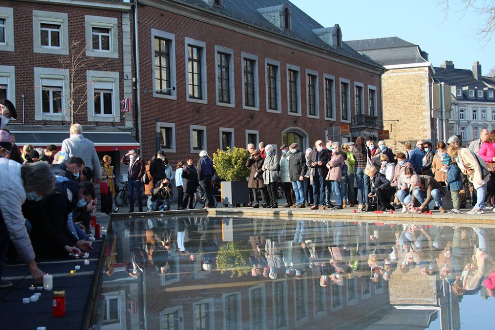 Friedenskundgebung in Eupen (Bild: Michaela Brück/BRF)