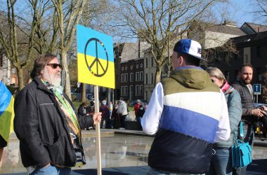 Friedenskundgebung in Eupen (Bild: Michaela Brück/BRF)