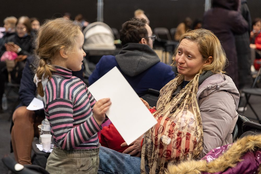 Registrierungsstelle für Ukraine-Flüchtlinge auf dem Brüsseler Heysel-Gelände (Bild: James Arthur Gekiere/Belga)