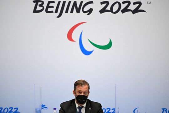 Andrew Parsons, der Präsident des Internationalen Paralympischen Komitees (IPC) (Bild: Wang Zhao/AFP)