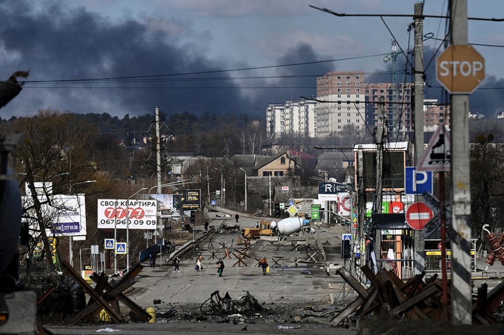 Irpin am am 10. März (Bild: Aris Messinis/AFP)