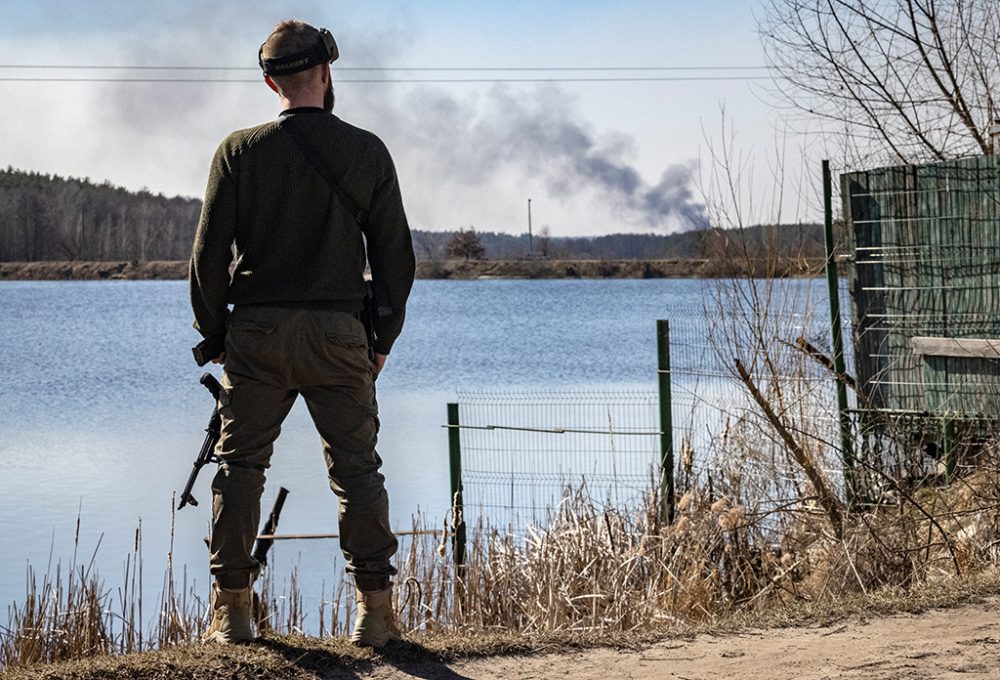 Ukrainischer Soldat in Kiew (Bild: Fadel Senna/AFP)