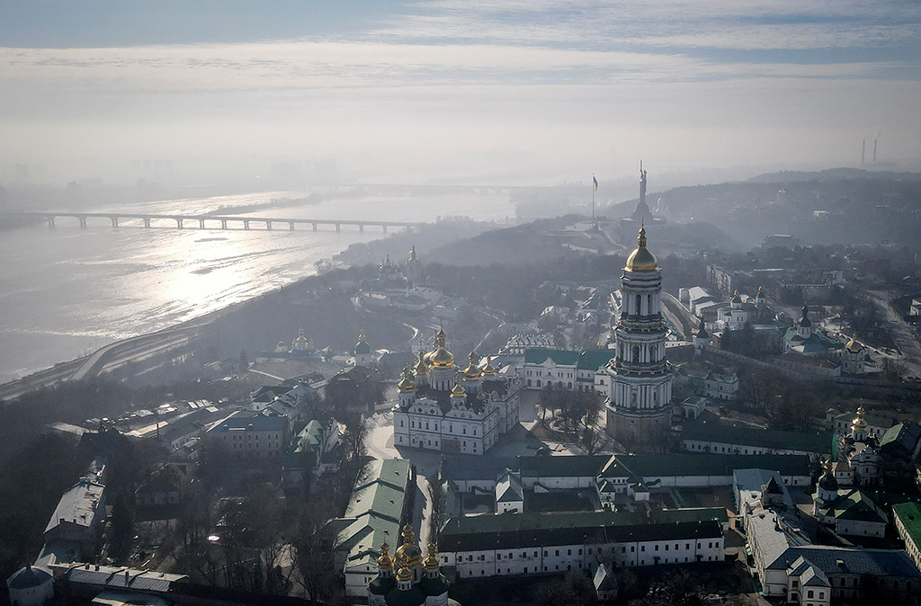 Luftaufnahme von Kiew (Archivbild: Fadel Senna/AFP)