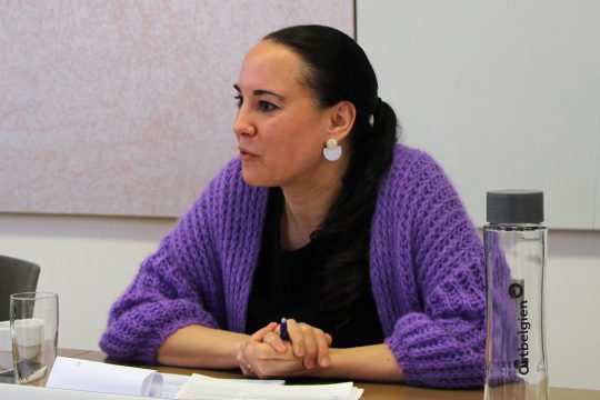 DG-Ministerin Lydia Klinkenberg (Bild: Christoph Heeren/BRF)