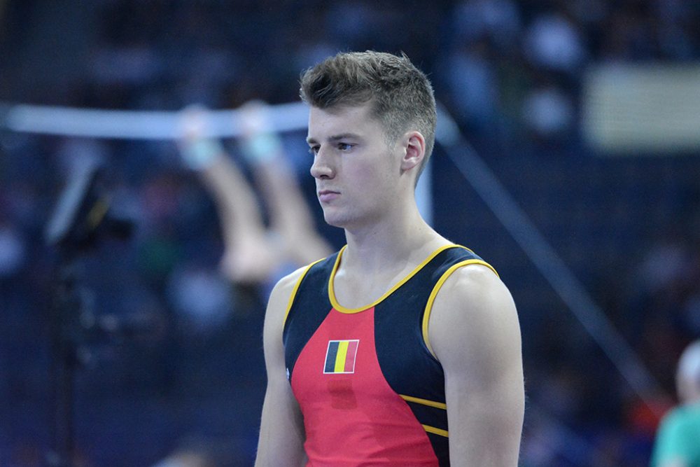 Turner Maxime Gentges beim Weltcup in Doha (Bild: Florence Lestienne/FFGym)