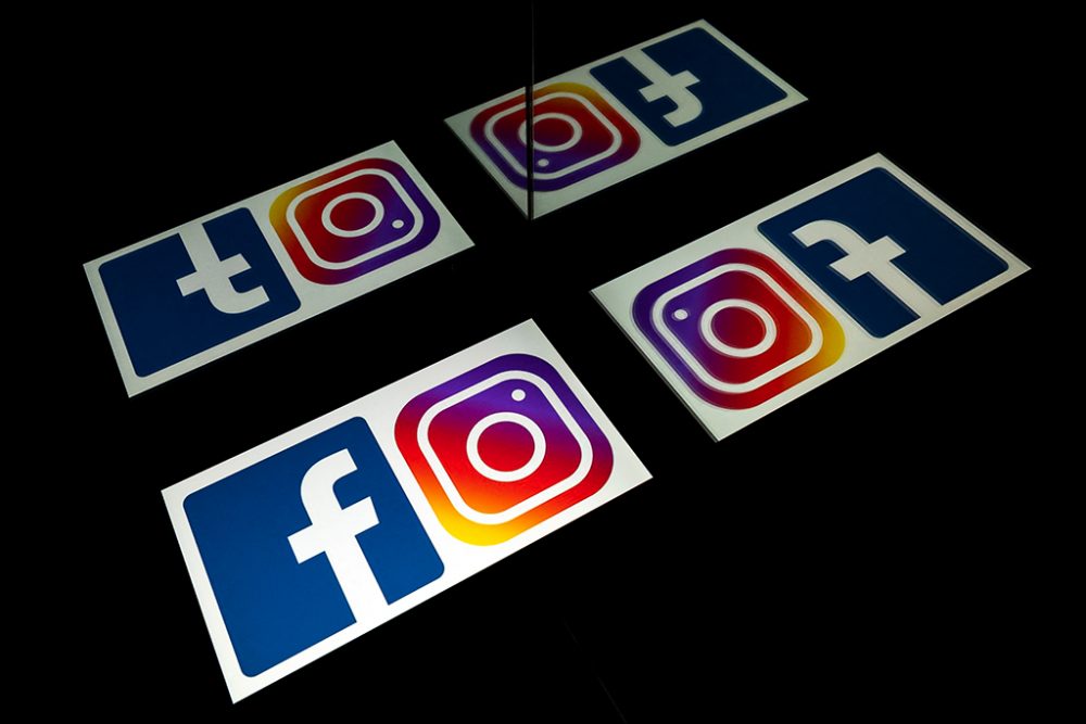 Logos von Facebook und Instagram (Illustrationsbild: Lionel Bonaventure/AFP)