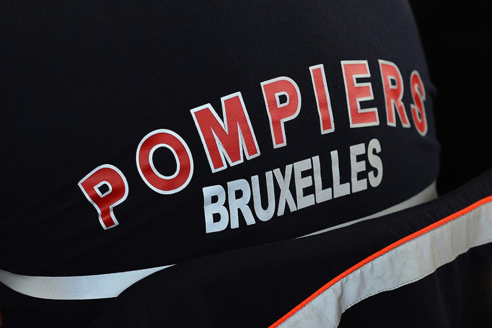 Jacke eines Brüsseler Feuerwehrmanns