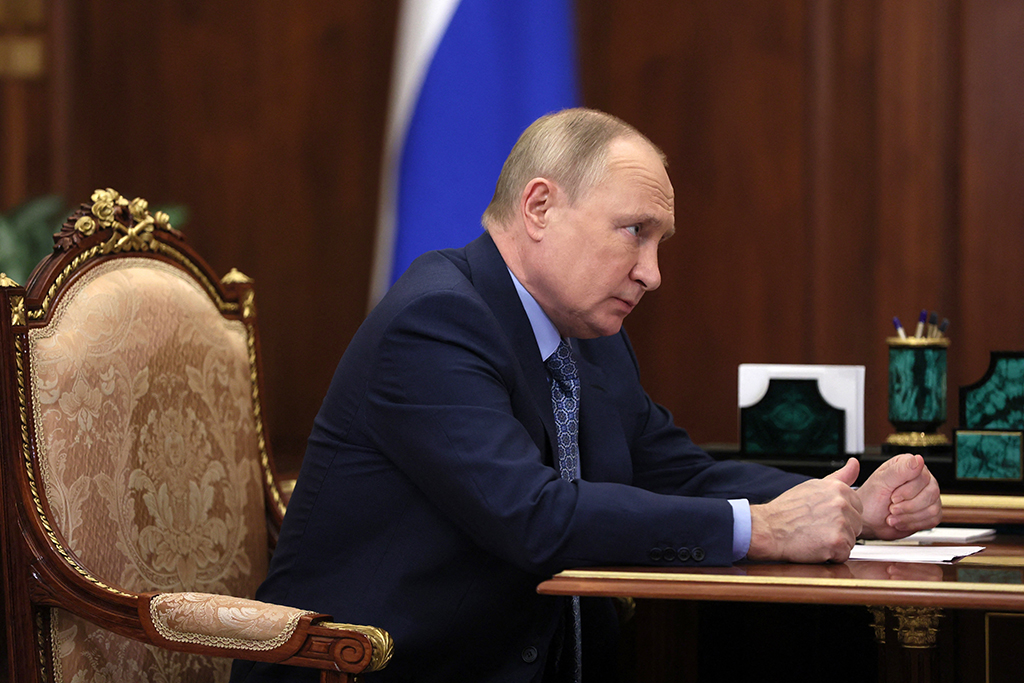 Der russische Präsident Wladimir Putin (Bild vom 30. März 2022)