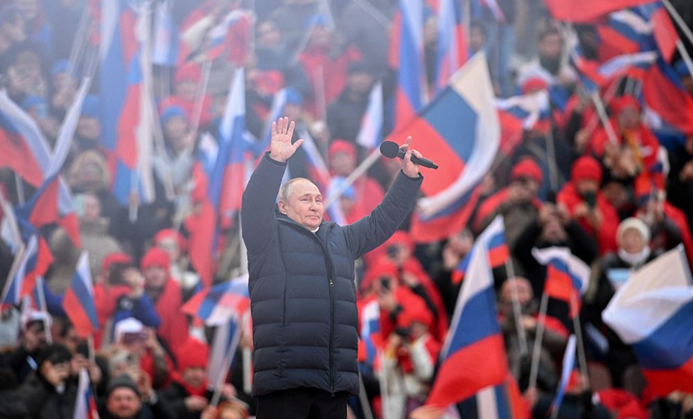 Russlands Präsident Wladimir Putin bei dem Auftritt am Freitag (Bild: Ramil Sitdikov/AFP)