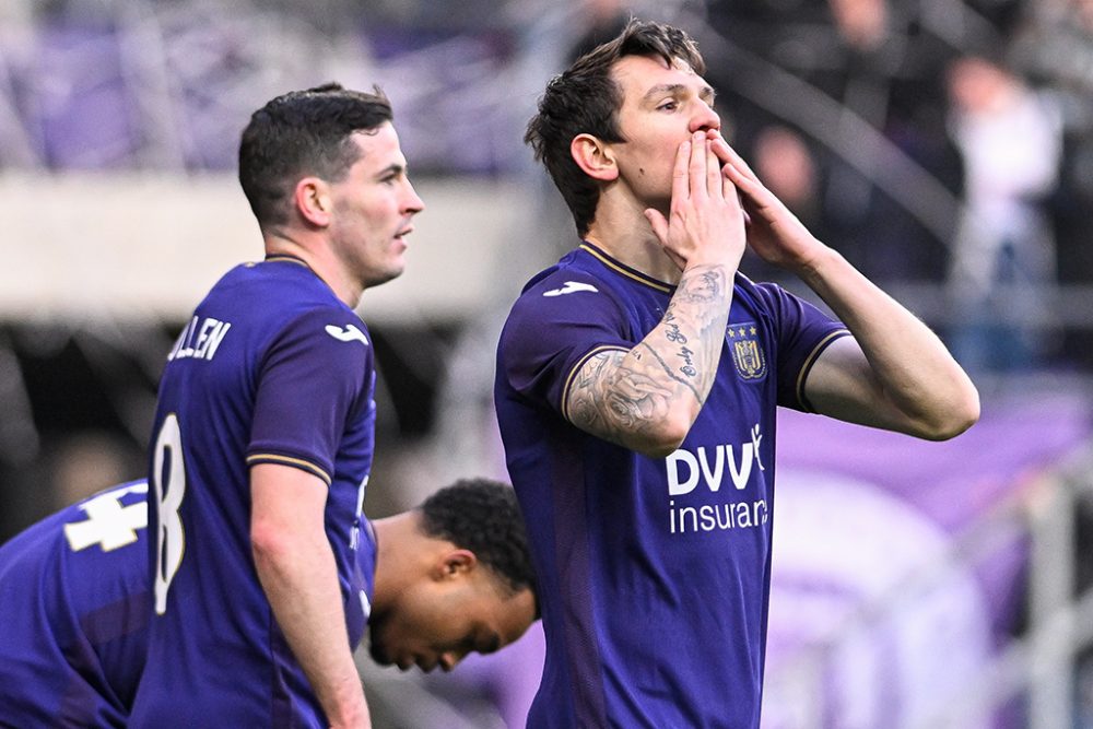 Benito Raman vom RSC Anderlecht freut sich über seinen Treffer (Bild: Laurie Dieffembacq/Belga)