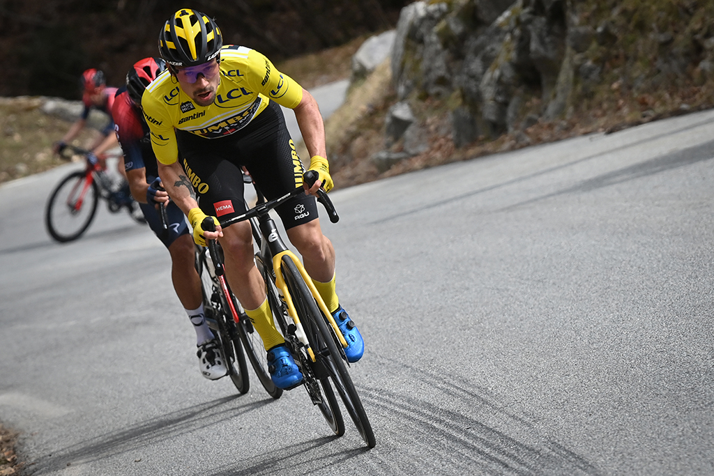 Primoz Roglic während der vorletzten Etappe von Paris-Nizza (Bild: David Stockman/Belga)