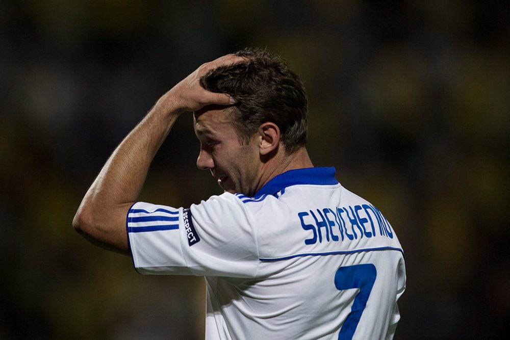 Andrej Schewtschenko im Trikot von Dynamo Kiew, im Jahr 2010 (Archivbild: Oliver Weiken/EPA)