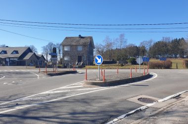 Auch in Sourbrodt entsteht ein Kreisverkehr (Bild: Lena Orban/BRF)