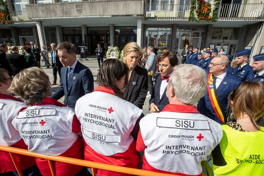 Gedenkfeier für die Opfer von Strépy