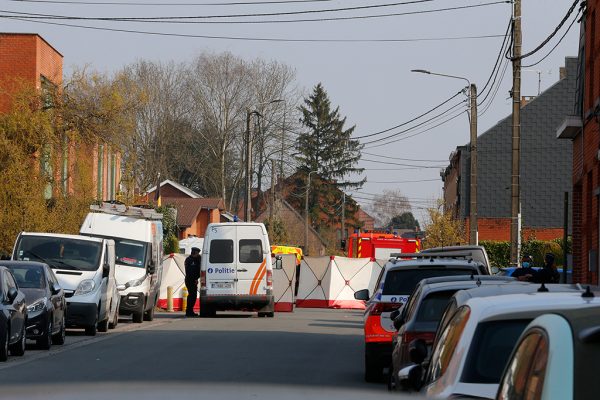 Unfallort in Strépy-Bracquegnies am 20. März 2022