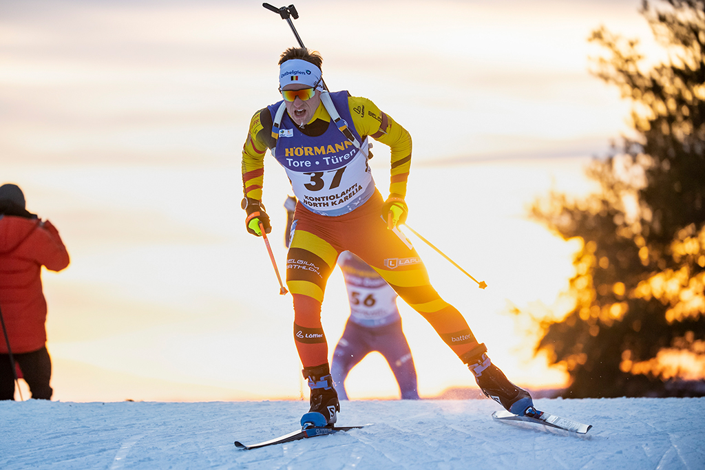 Thierry Langer in Aktion beim Weltcup im finnischen Kontiolahti (Bild: Kevin Voigt)