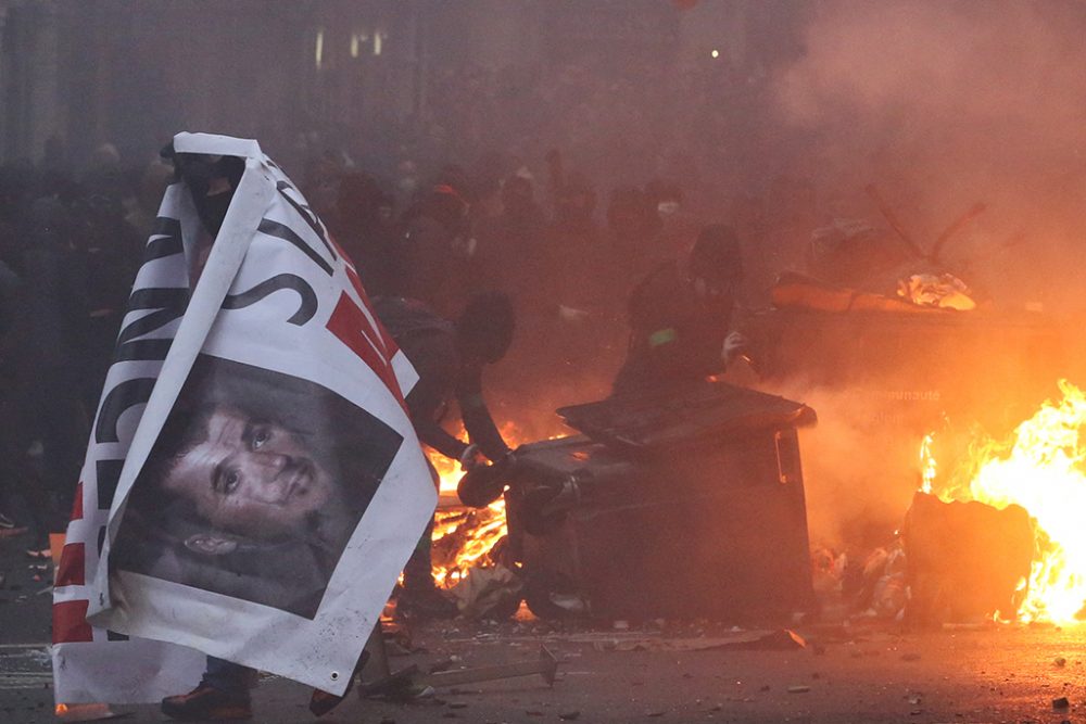 Unruhen in Bastia am 13. März (Bild: Pascal Pochard-Casabianca/AFP)