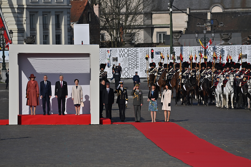 Österreichs Präsident Alexander Van der Bellen zu Staatsbesuch in Belgien (Bild: Dirk Waem/Belga)