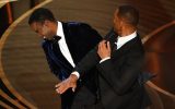 Will Smith ohrfeigt Comedian Chris Rock auf der Bühne (Archivbild: Robyn Beck/AFP)