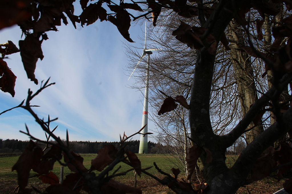 Windräder der Genossenschaft Courant d'Air in Weismes, die auch zu Cociter gehört (Bild: Christoph Heeren/BRF)