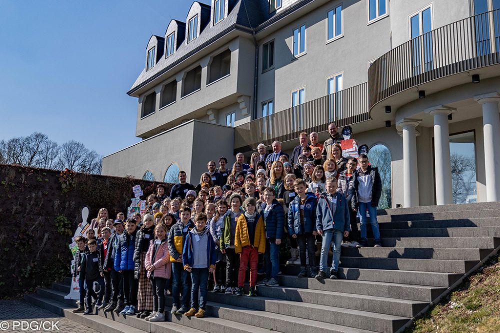 Zug der Demokratie besucht das Parlament der DG (Bild: CK/PDG)