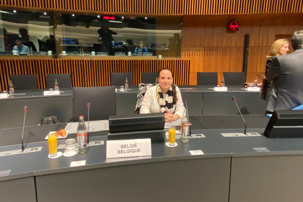 Lydia Klinkenberg beim EU-Ministerrat (Bild: Kabinett Klinkenberg)