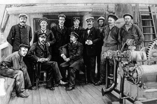 Die Mannschaft der Belgica nach der Rückkehr (Bild: Belga)