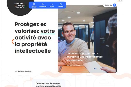 Webseite www.create-protect-benefit.com (Bild: Screenshot)