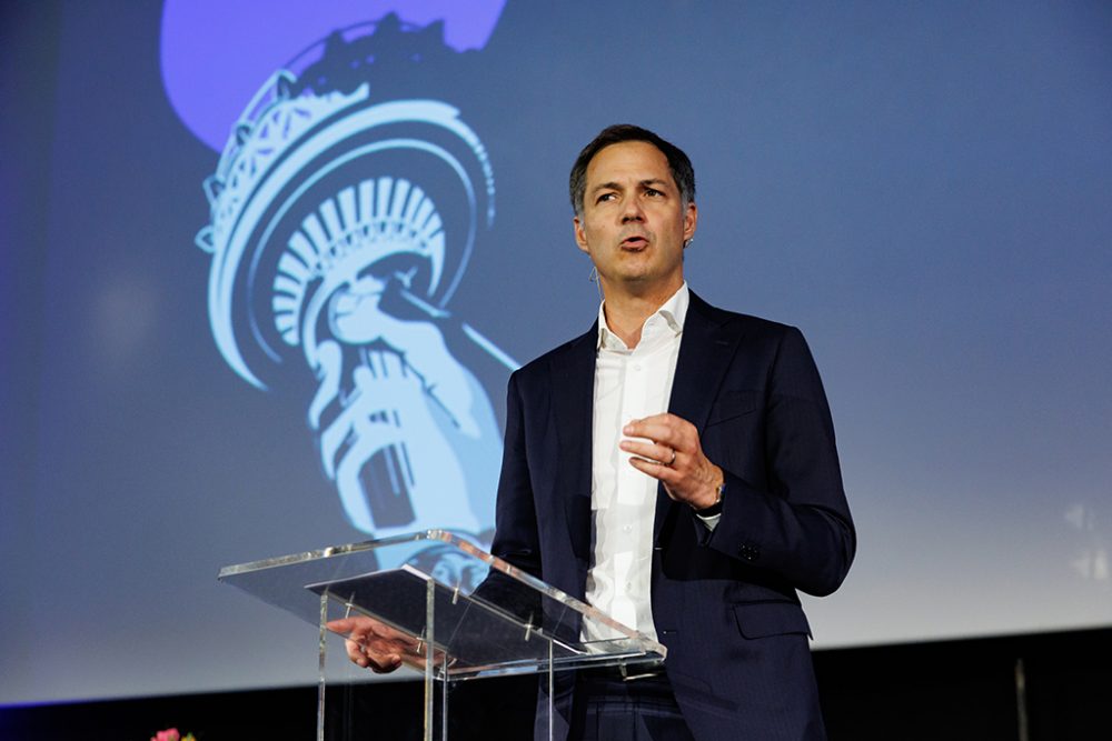 Premier De Croo beim Kongress der Open VLD in Gent