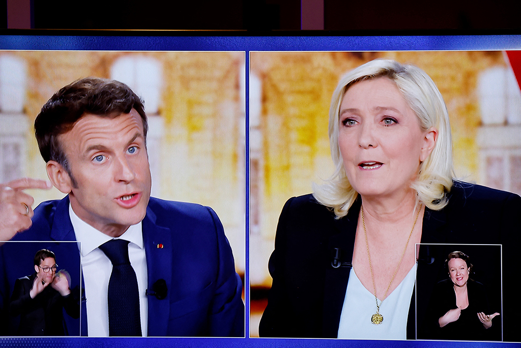TV-Duell vor Frankreich-Wahl (Bild: Ludovic Marin/AFP)