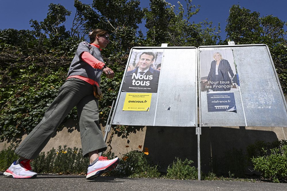 Wahlplakate in Eguisheim