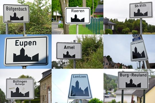 Ortsschilder der DG-Gemeinden