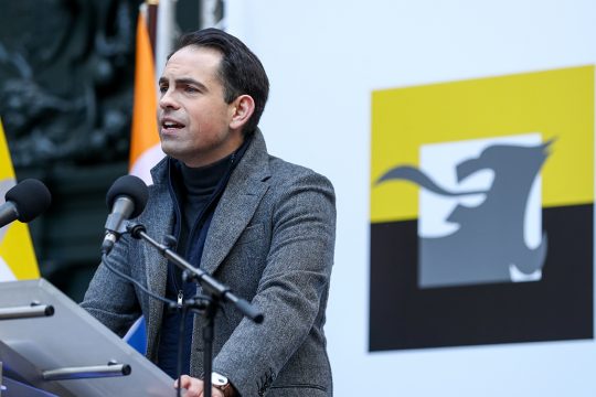 Vlaams-Belang-Chef Tom Van Grieken (Archivbild: David Pintens/Belga)