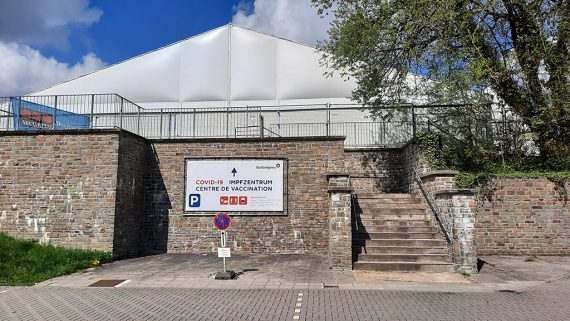 Das Impfzentrum in Eupen (Bild: Chantal Delhez/BRF)
